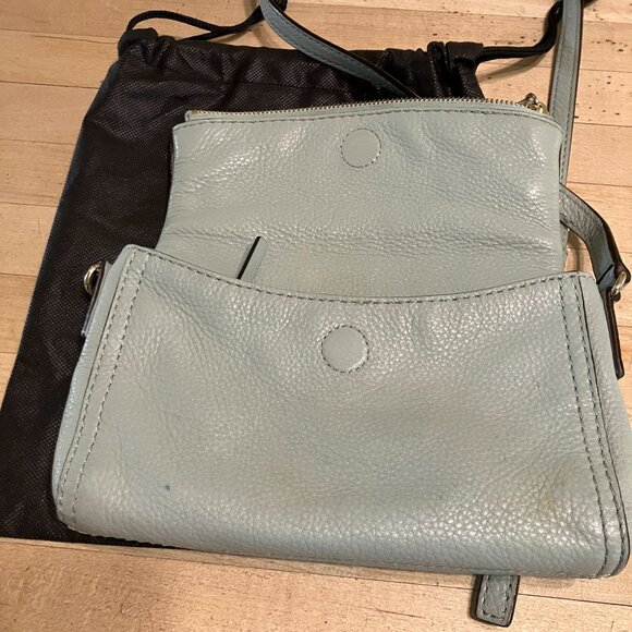 Kate Spade Womens Cobble Hill Carson Leather Crossbody Bag Sz Medium Blue SP GDD - Picture 8 of 12